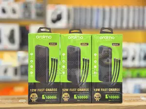 Oraimo Slice 10000mah 12w Power Bank With Built In Cables