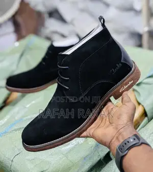 Original Black/Brown Gum Clarks Suede Lace Up Boots