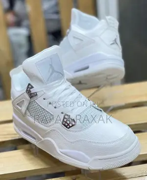 Original Air Jordan 4 Retro “Metallic Pack Silver” Sneakers