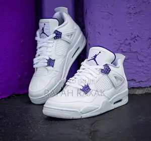 Original Nike Air Jordan 4 Retro “Metallic Purple” Sneaker