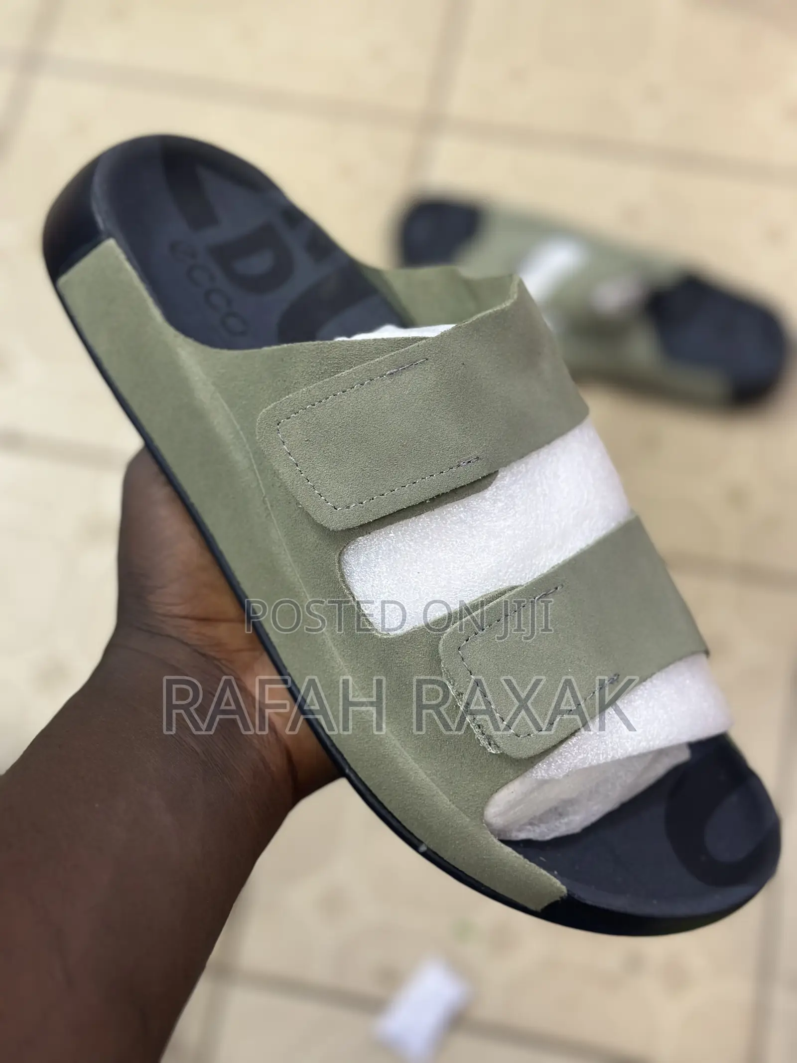 Original Suede Ecco Cozmo Double Strap Sandals