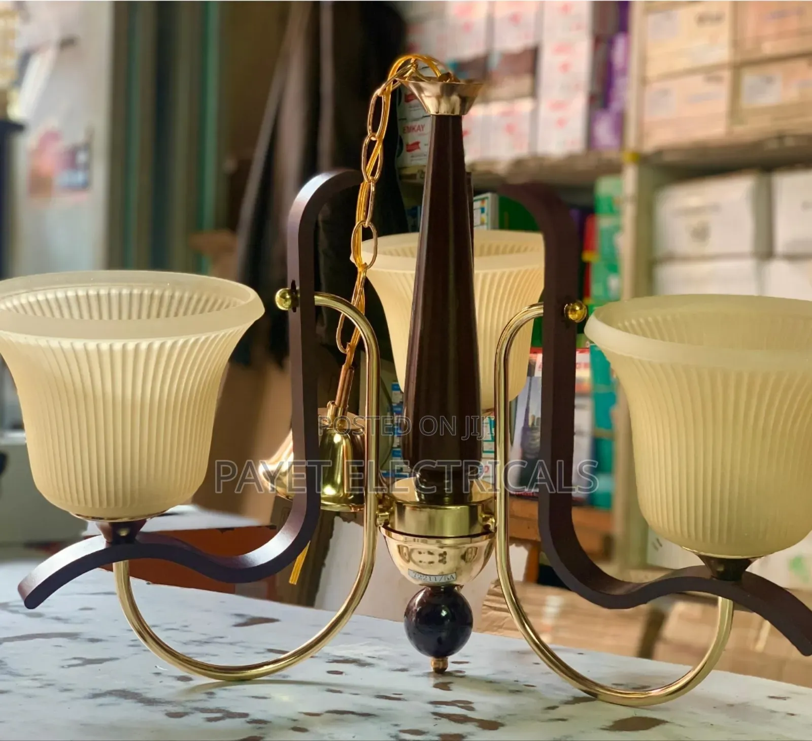 Pendant Lamp With 3 Hanging Bulb Holder