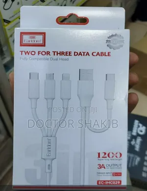Brand New Earldom 2 in 3 Usb Data Cable