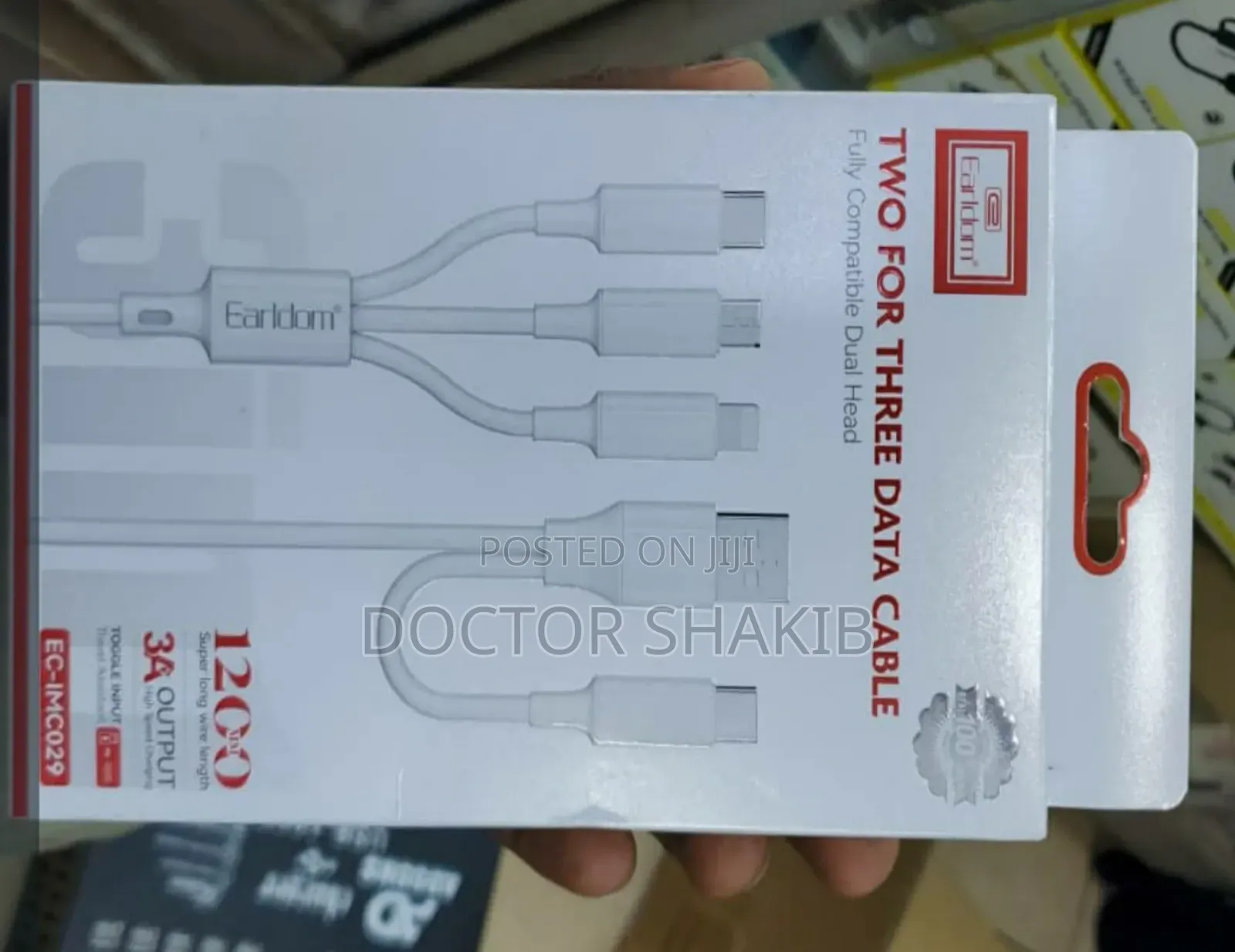 Brand New Earldom 2 in 3 Usb Data Cable