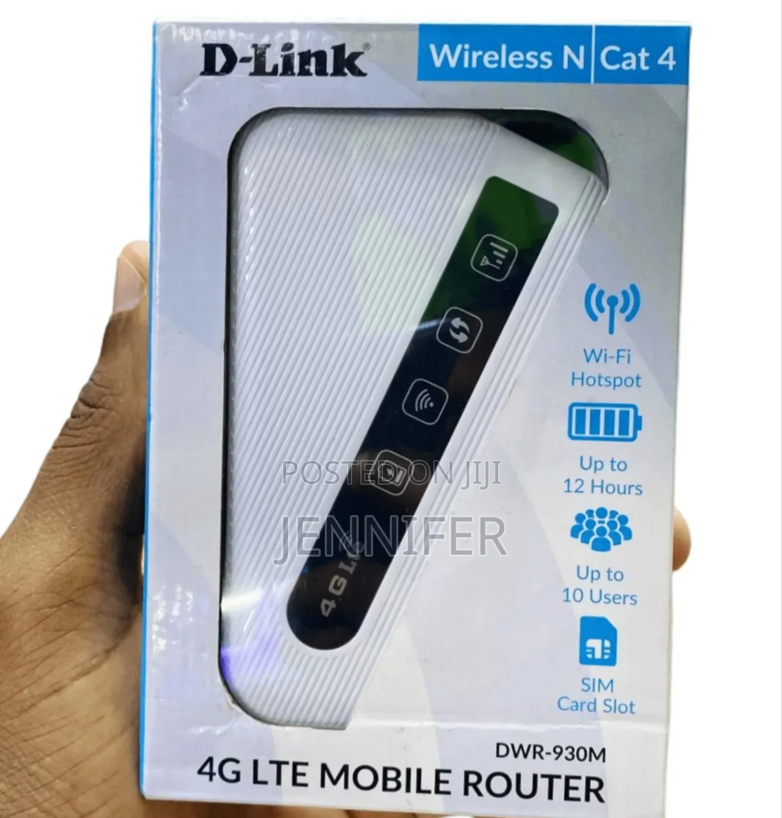 D-Link Mifi 4g Lte Mobile 12 Hour Battery Mifi -White
