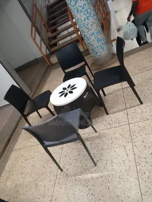 Plastic Chairs and Table for Hotel/Beach/Compound/Coffee