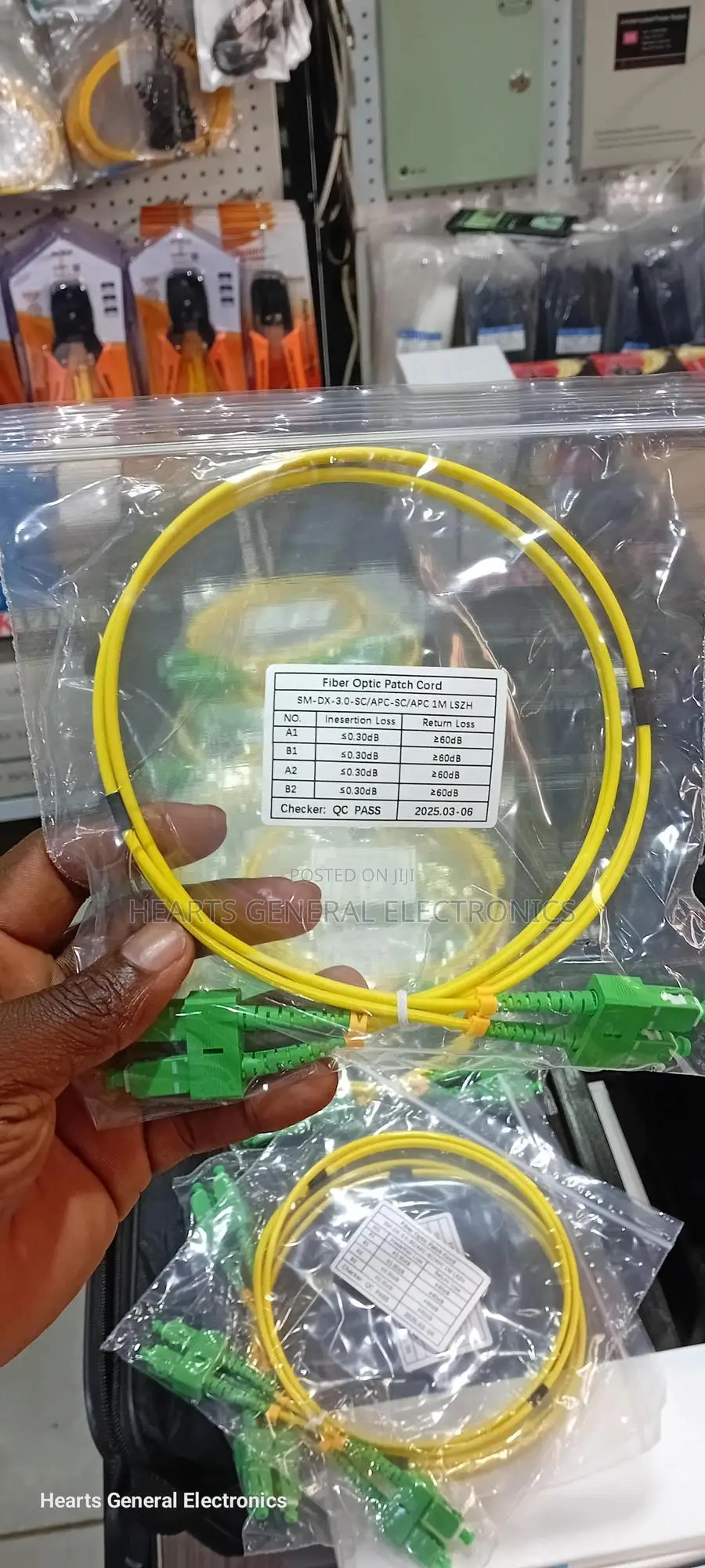 Fiber Patch Cord Sc to Sc Duplex 1 Meter