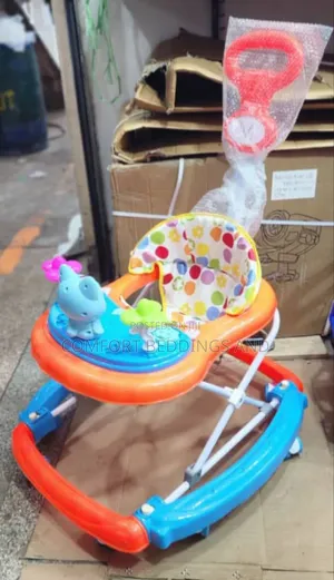 Cat Baby Walker Orange and Blue