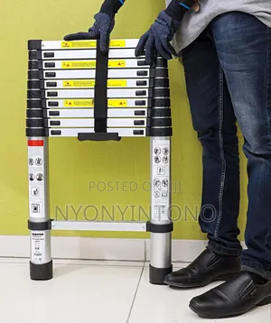 Geepas 3.2m Telescopic Aluminum Ladder Gt-59047