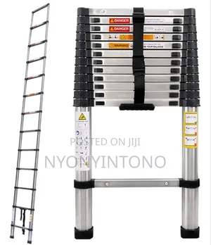 Geepas Top-Quality Aluminium Telescopic Ladder Gt-59047