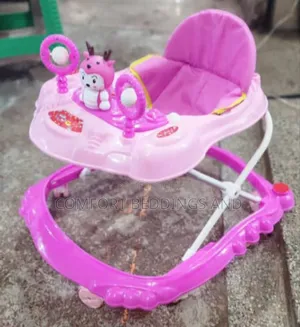 Adjustable Height Baby Walker With Music