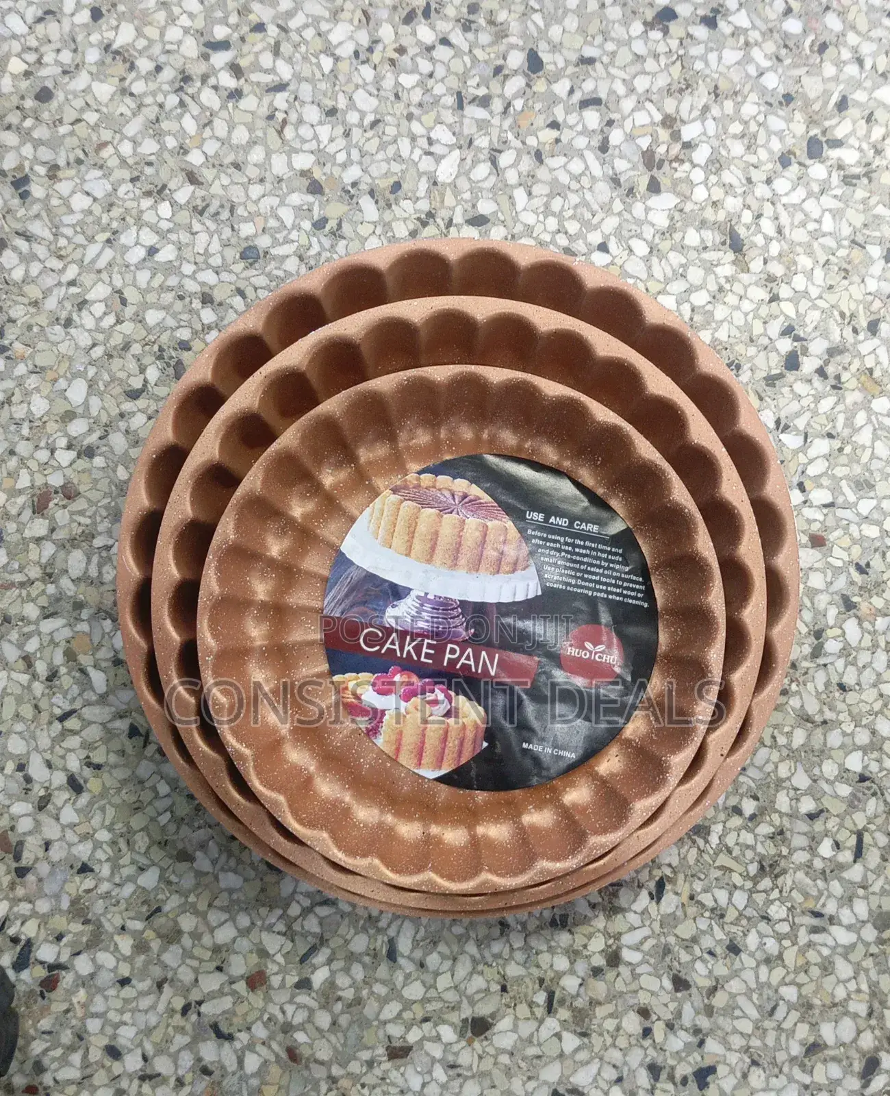 3pcs Cake Baking Pans