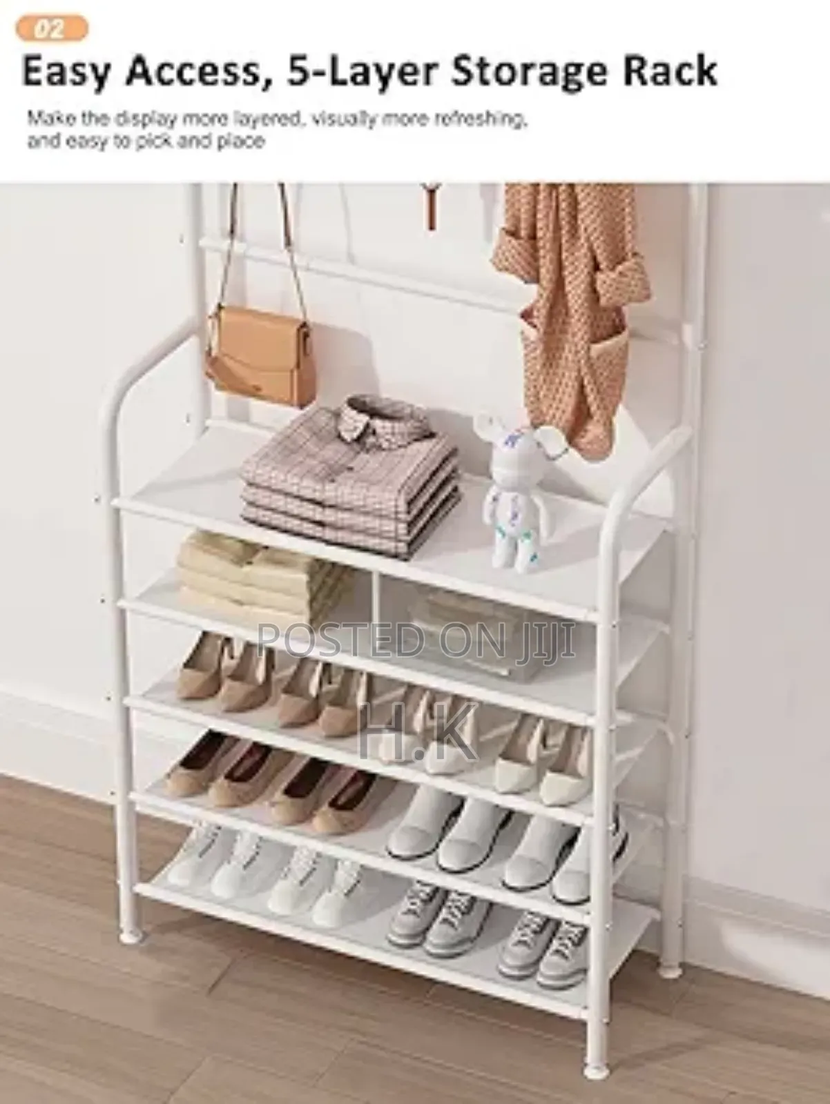 Multi-Functional Shoe and Hat Rack.