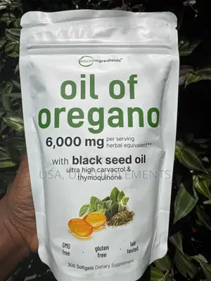 Oil of Oregano With Black Seed Oil 6000mg 300capsules