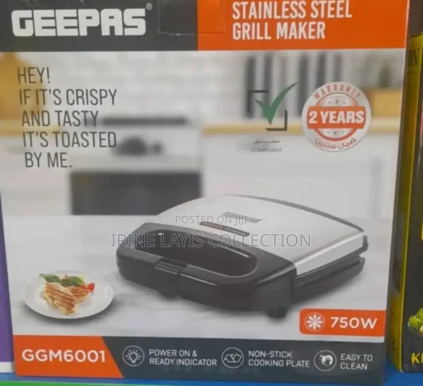 Geepers Ggm6001 Sandwish Grill Maker