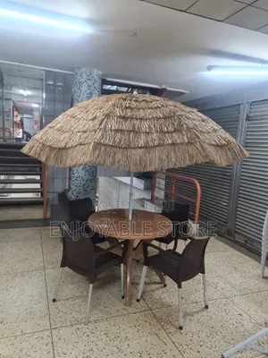 Garden Plastic Chairs,Table and Umbrella Set