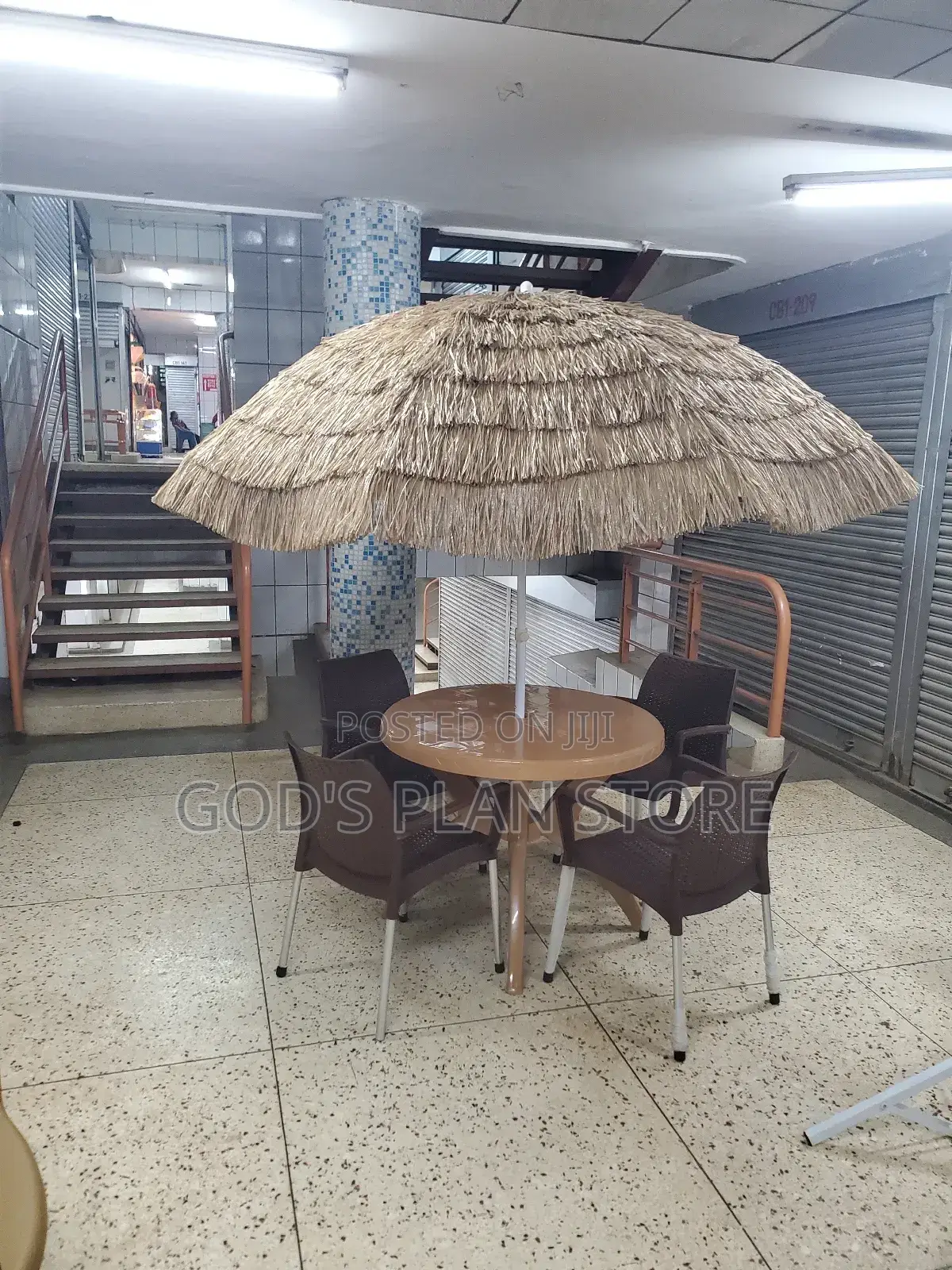 Bar Umbrella/Table and Chairs Set