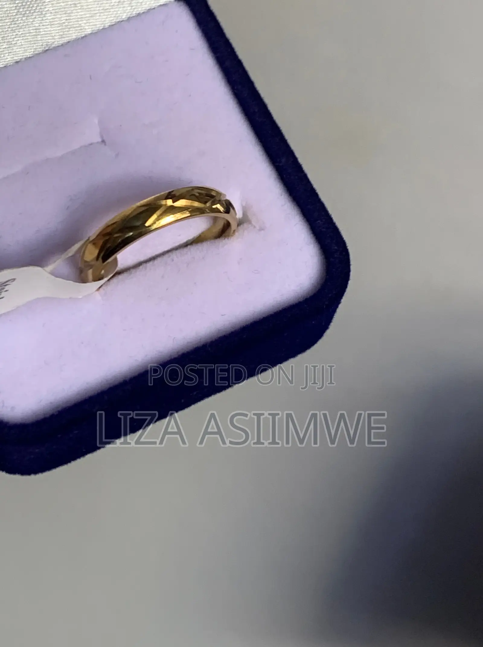 Solitaire Gold Wedding Ring Size (17) Only