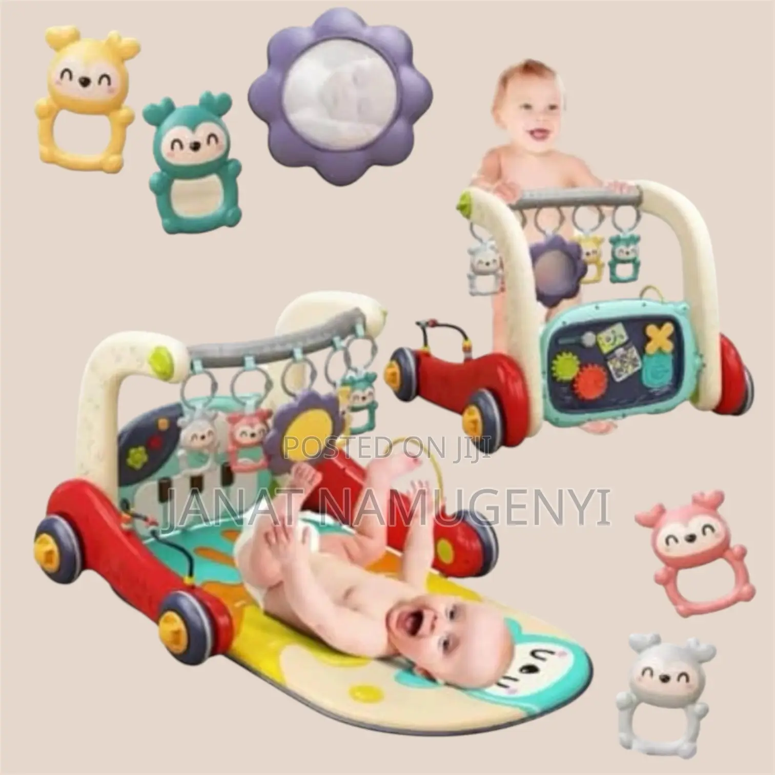 Sit Play Piano 2 In 1 Baby Walker