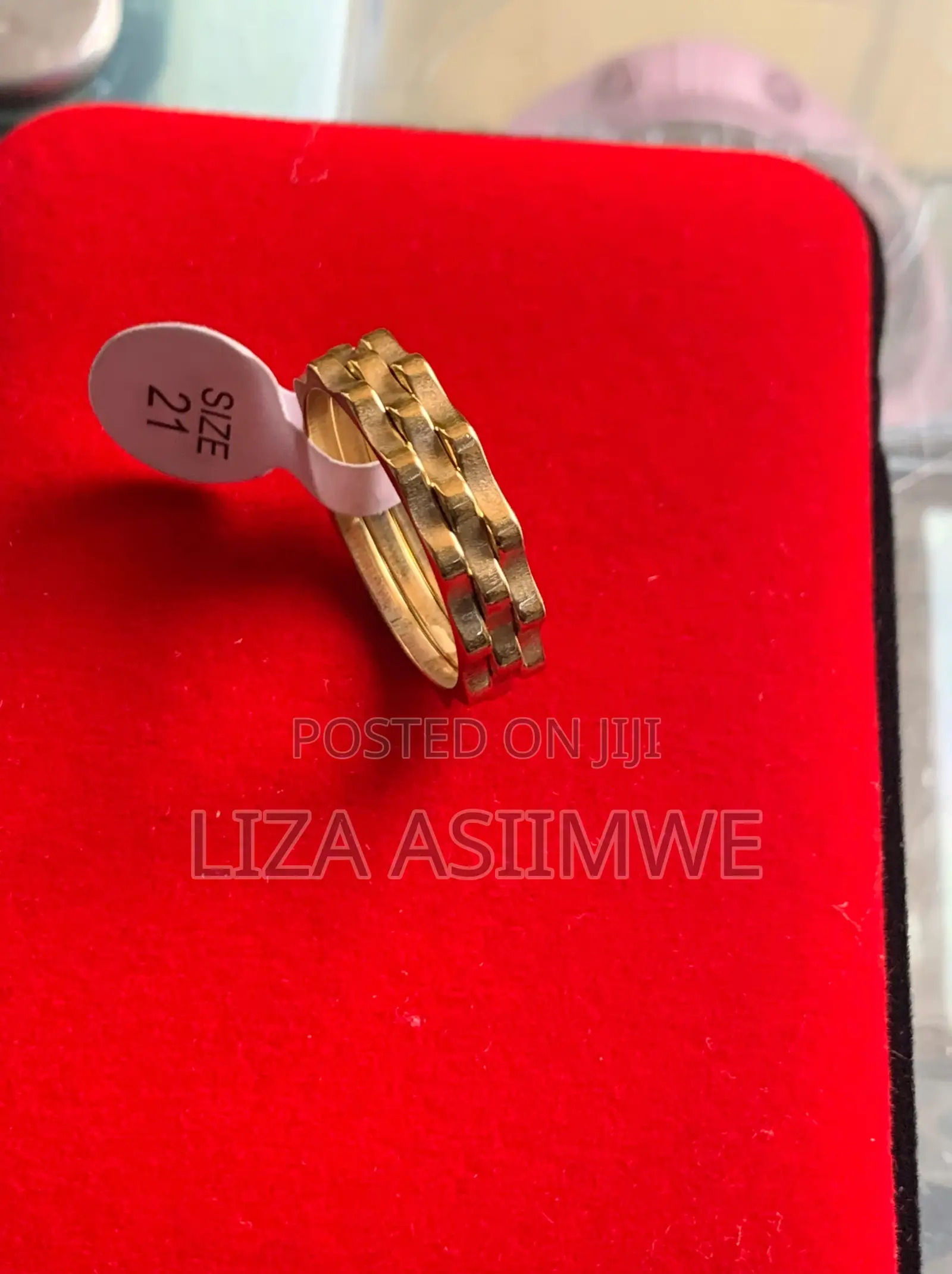 Gold Wavy /Zig-Zag Stacking Ring Set