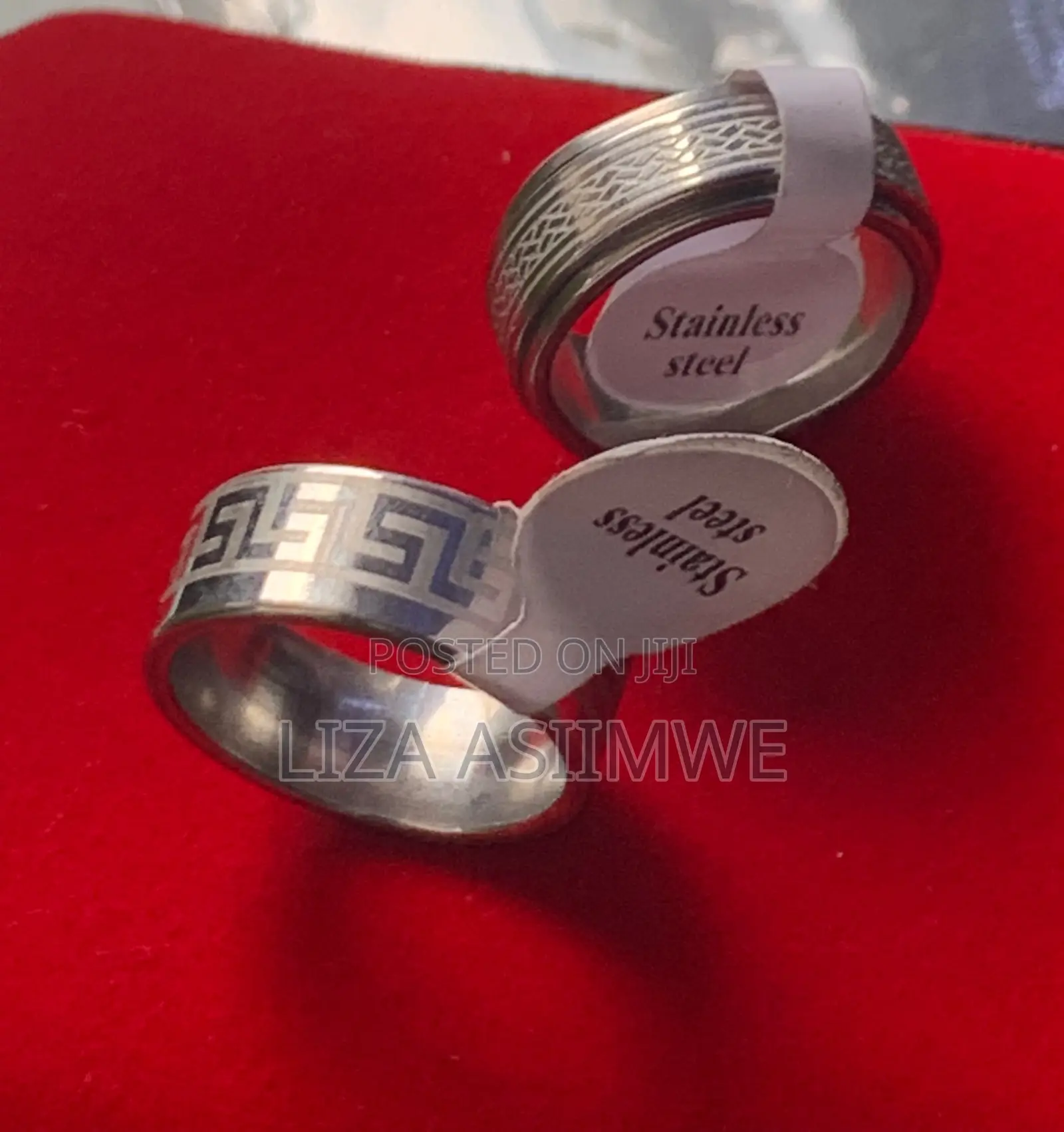 Unisex Timeless Greek Key Ring