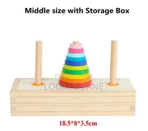 New Baby Iq Wooden Stacking Tower