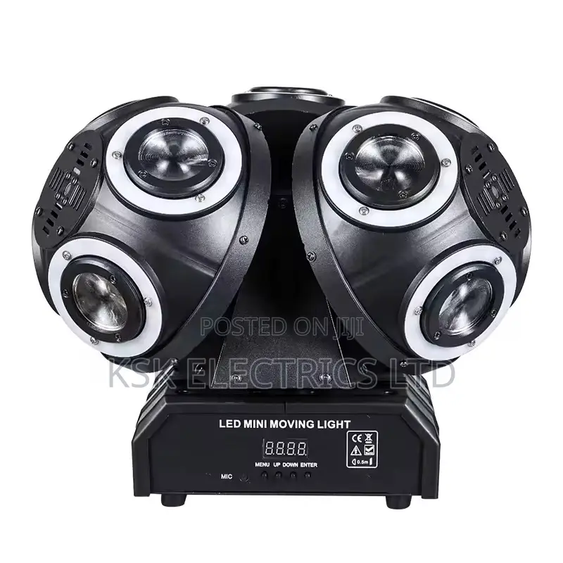 RGBWW 4in1 Party Rotating Head Strobe Laser Beam