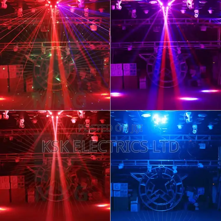 RGBWW 4in1 Party Rotating Head Strobe Laser Beam