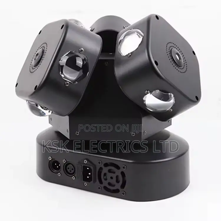 Scanner Light Dj Strobe Stage Light 3 Heads Rotating Moving