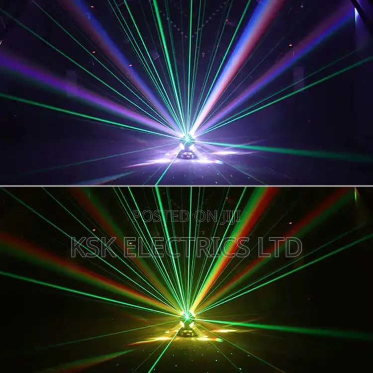 Scanner Light Dj Strobe Stage Light 3 Heads Rotating Moving