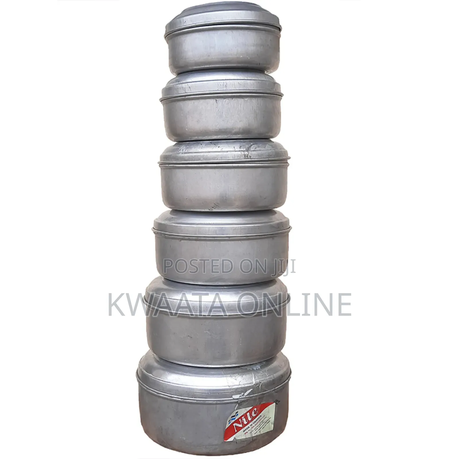 6 Pcs Aluminum Metallic Food Cook, Storage, Preserving Box