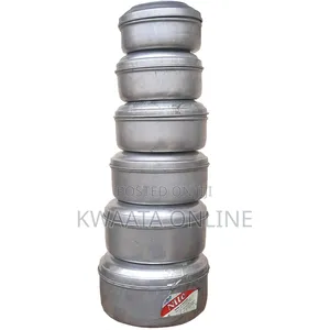 6 Pcs Aluminum Metallic Food Cook, Storage, Preserving Box