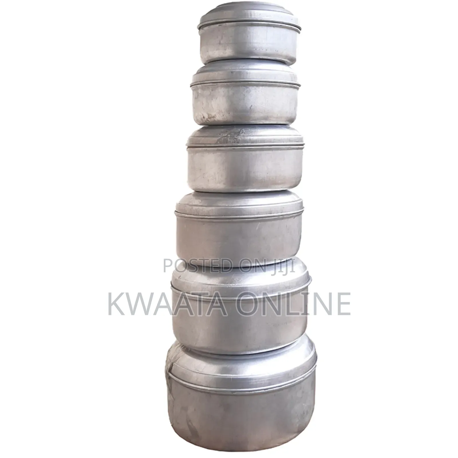 6 Pcs Aluminum Metallic Food Cook, Storage, Preserving Box