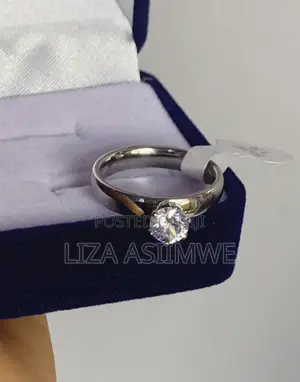 Affordable Elegance: Stainless Steel Solitaire Ring