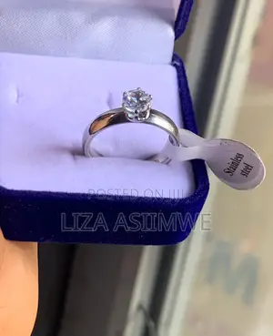 Affordable Elegance: Stainless Steel Solitaire Ring
