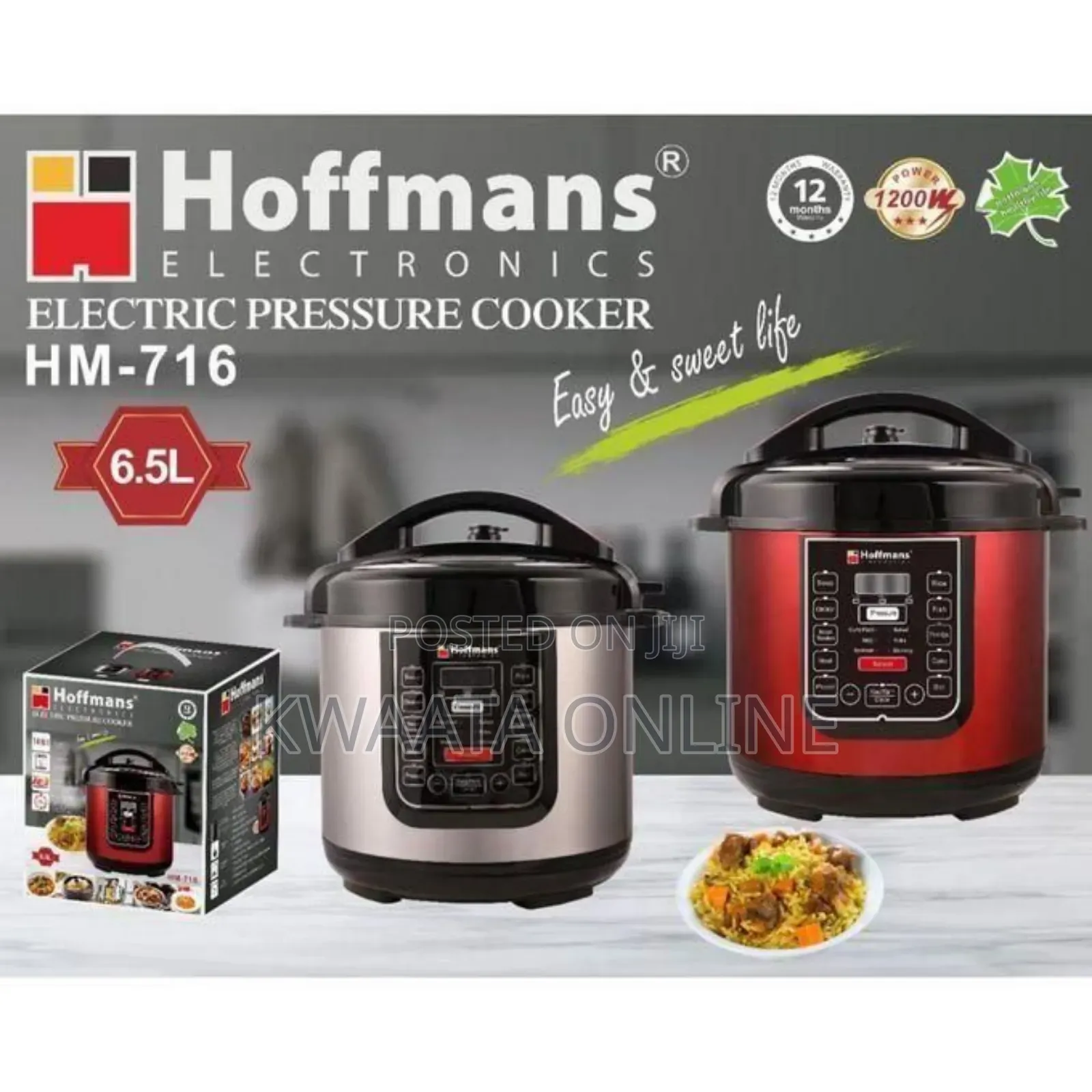 6.5l Hoffmans 14 in 1 Digital Electric Pressure Cooker