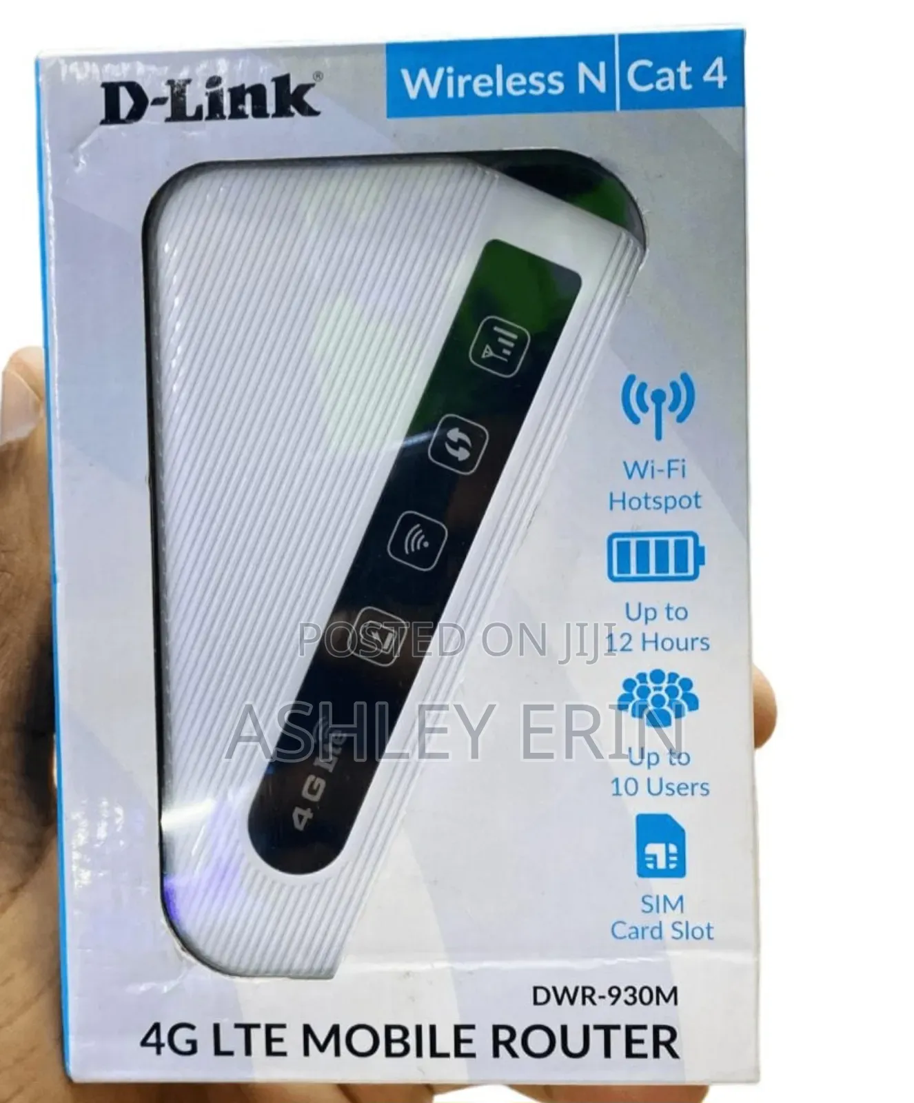 D-Link Mifi 4g Lte Mobile 12 Hour Battery Mifi -White