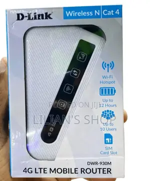 D-Link Mifi 4g Lte Mobile 12 Hour Battery Mifi -White