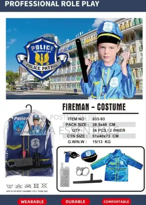 Kids Police Patrol Costume