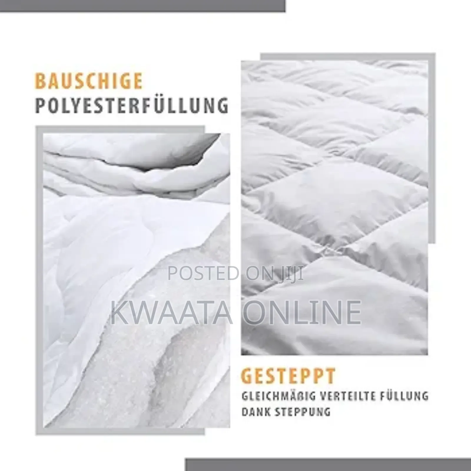 Quilted Comforter Duvet Insert- Box Stitched Down Comforter