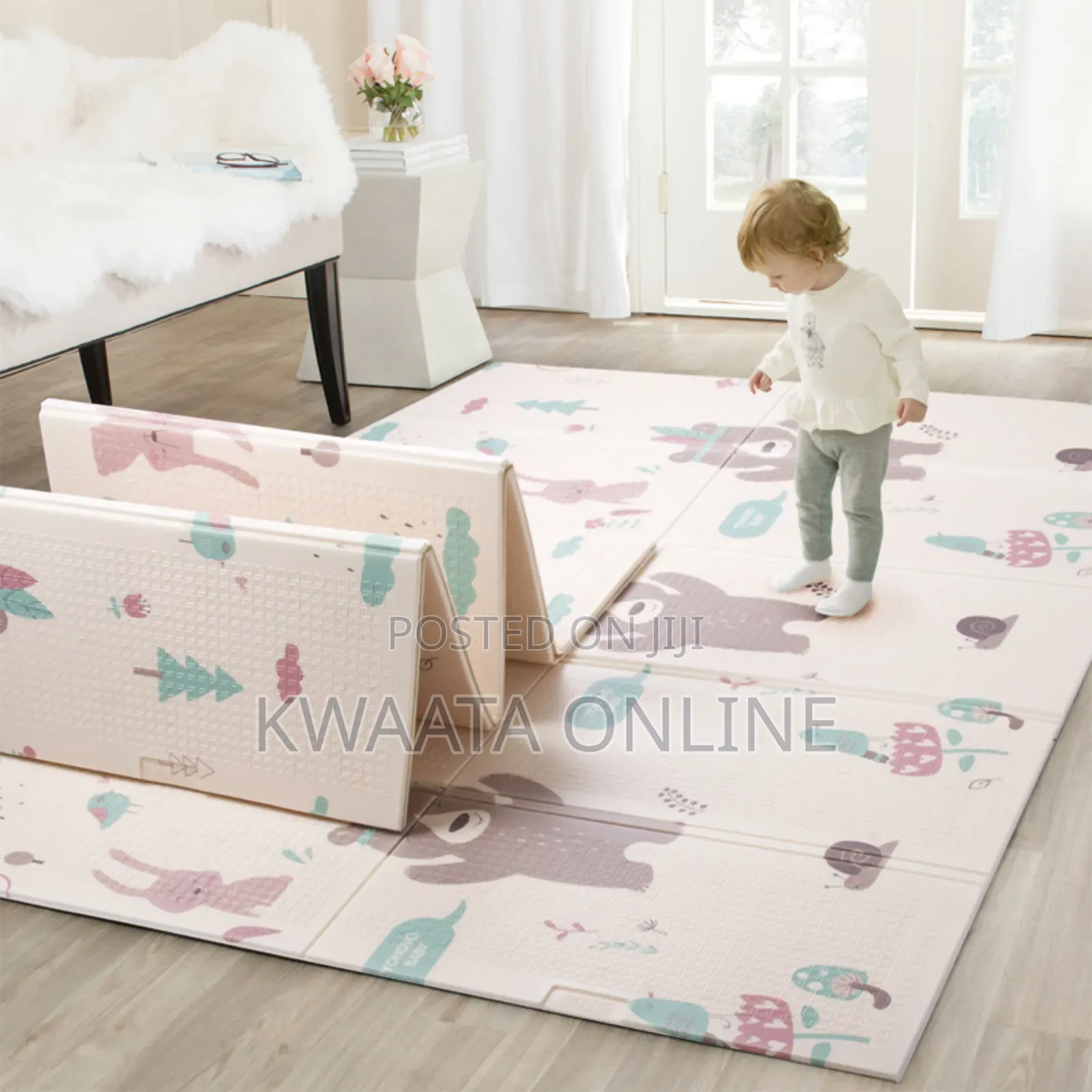 Baby Play Mat Crawling ​Foldable Waterproof (195×145cm)