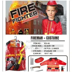 New Kids Firefighter Play Costume