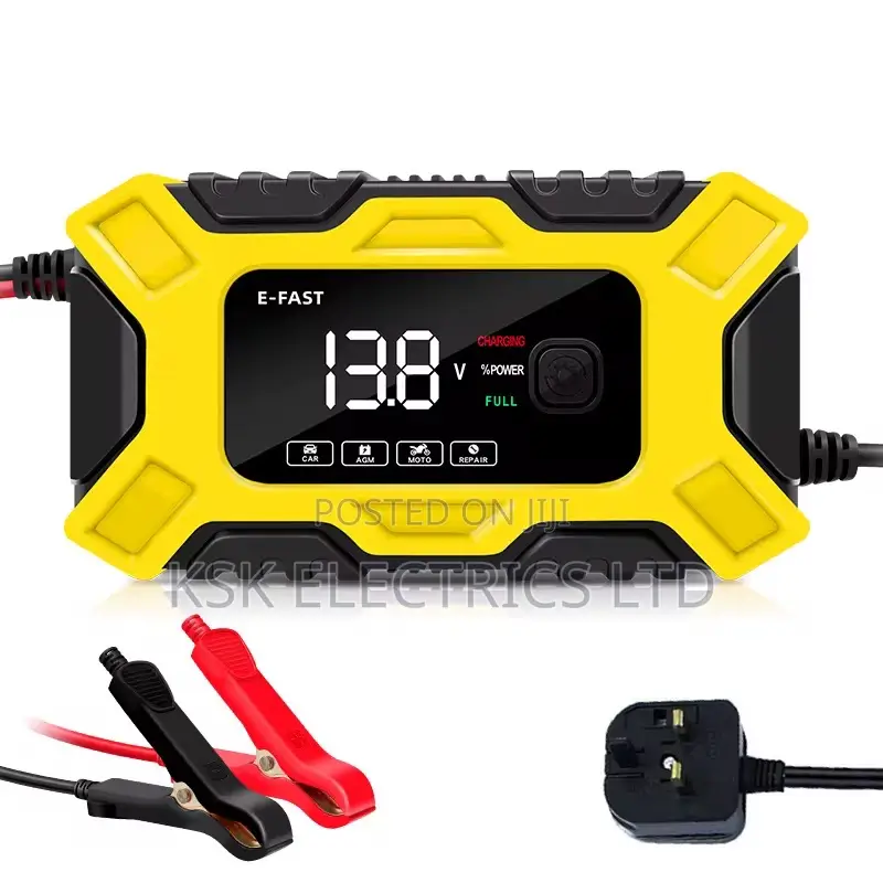 12v 6a Automatic Smart Portable Battery Car Charger