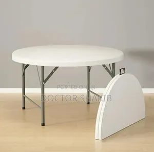 Luxurious Round Portable Picnic Camping Table