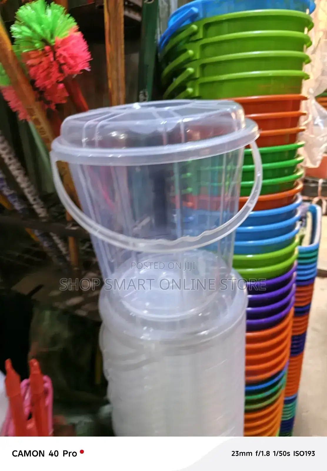 Plastic Bucket 5ltrs Transparent