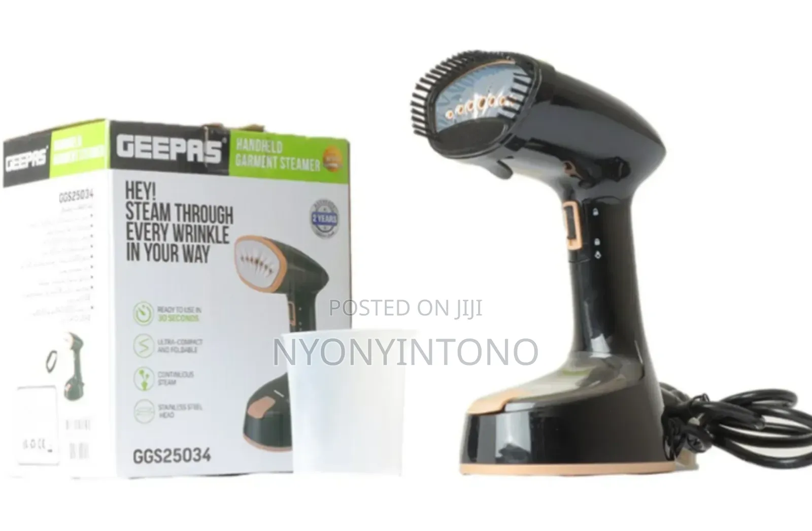 Geepas Top-Quality Hand Held Garment Steamer GGS-25034