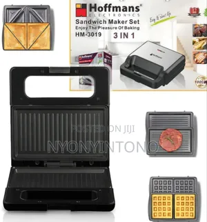 Hoffmans 3 in 1 Top- Quality Sandwich Maker Hm-3019