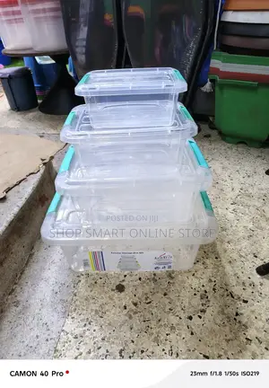 Kitchen Plastic Storage Containers Set 4pcs