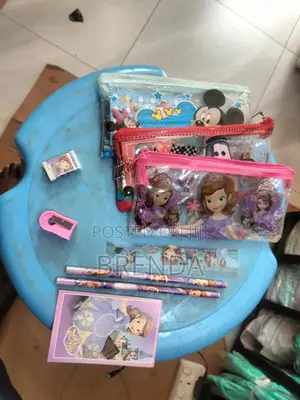 Kids Plastic Wallets With Pencils, Ruler, Sharpener, Rubber