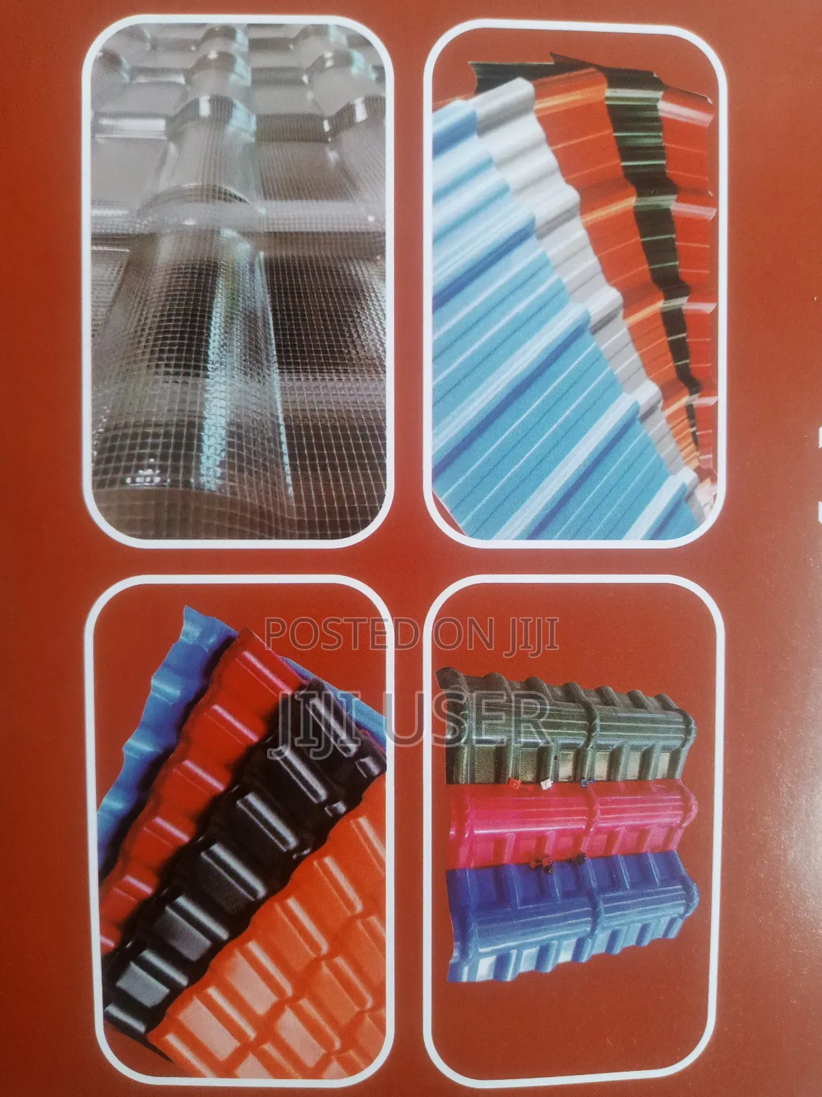 Roofing Iron Sheets: Resin PVC Fibre Tiles